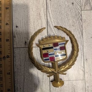 Cadillac Gold and Multicolor Emblem